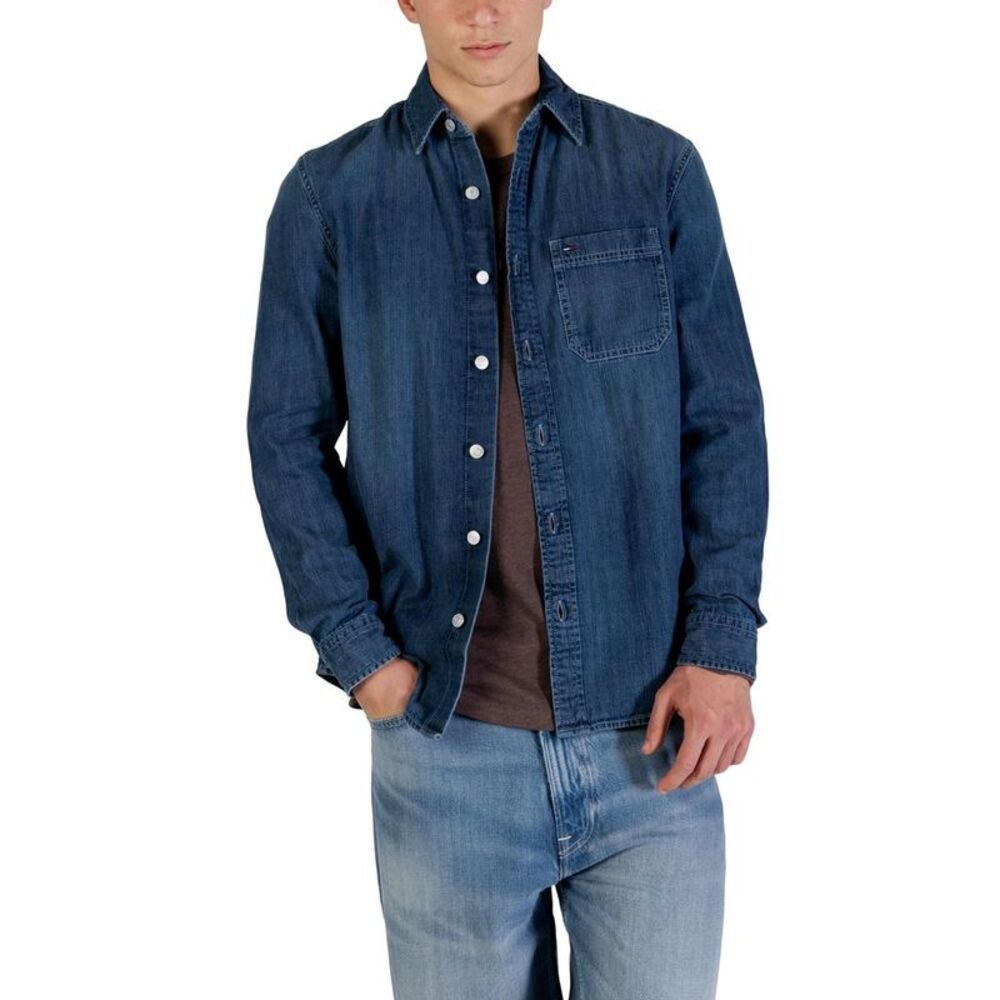 Tommy Hilfiger Jeans Blue Denim Men's Shirt